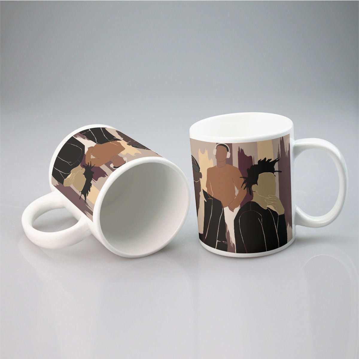 All-over print mug Black Men, Music, Sophistication, Style, Youth, (Designed by Dunbi) - DunbiBeauty, LLC