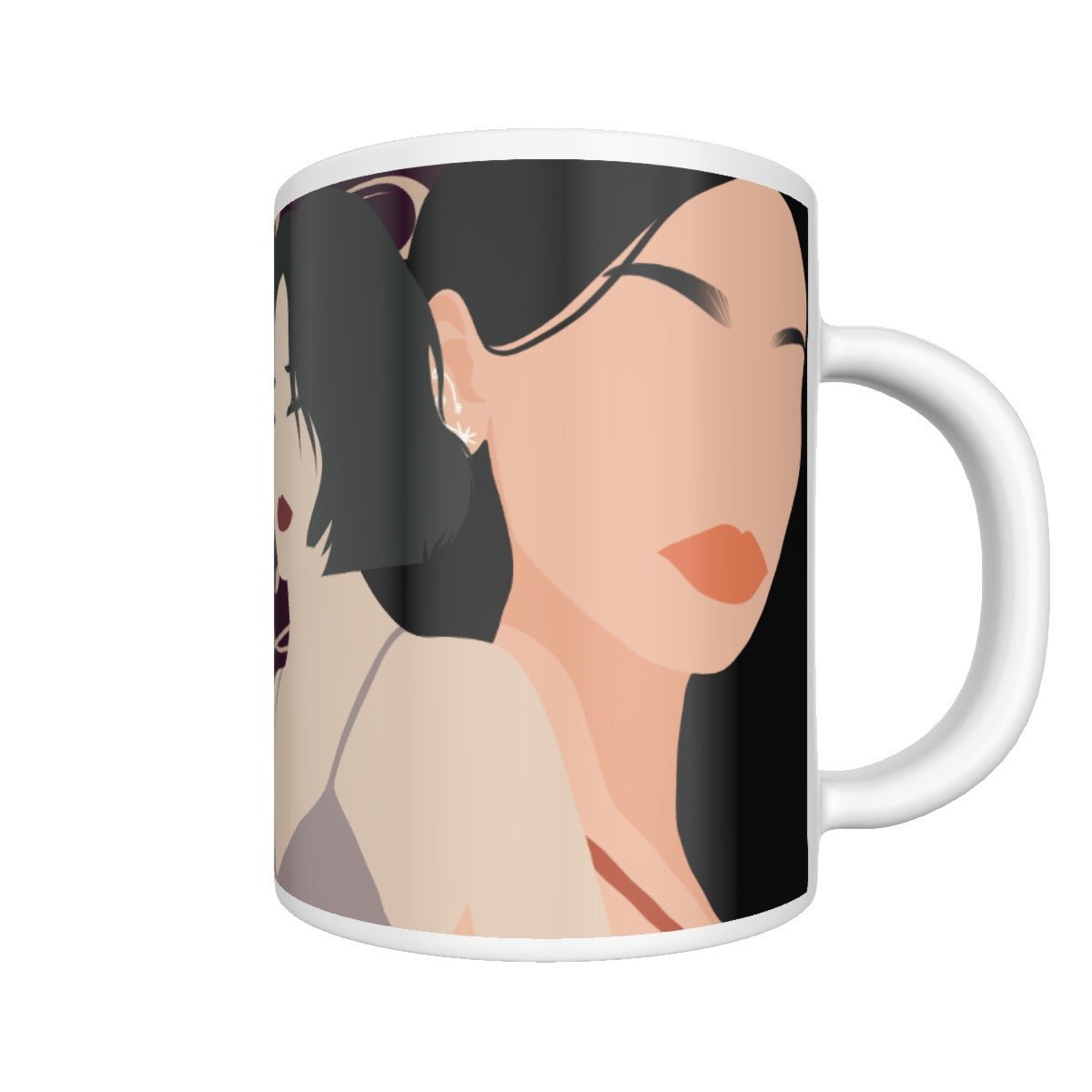 All-over print mug Women, Korean, Black, Japanese, Irish (Designed by Dunbi) - DunbiBeauty, LLC