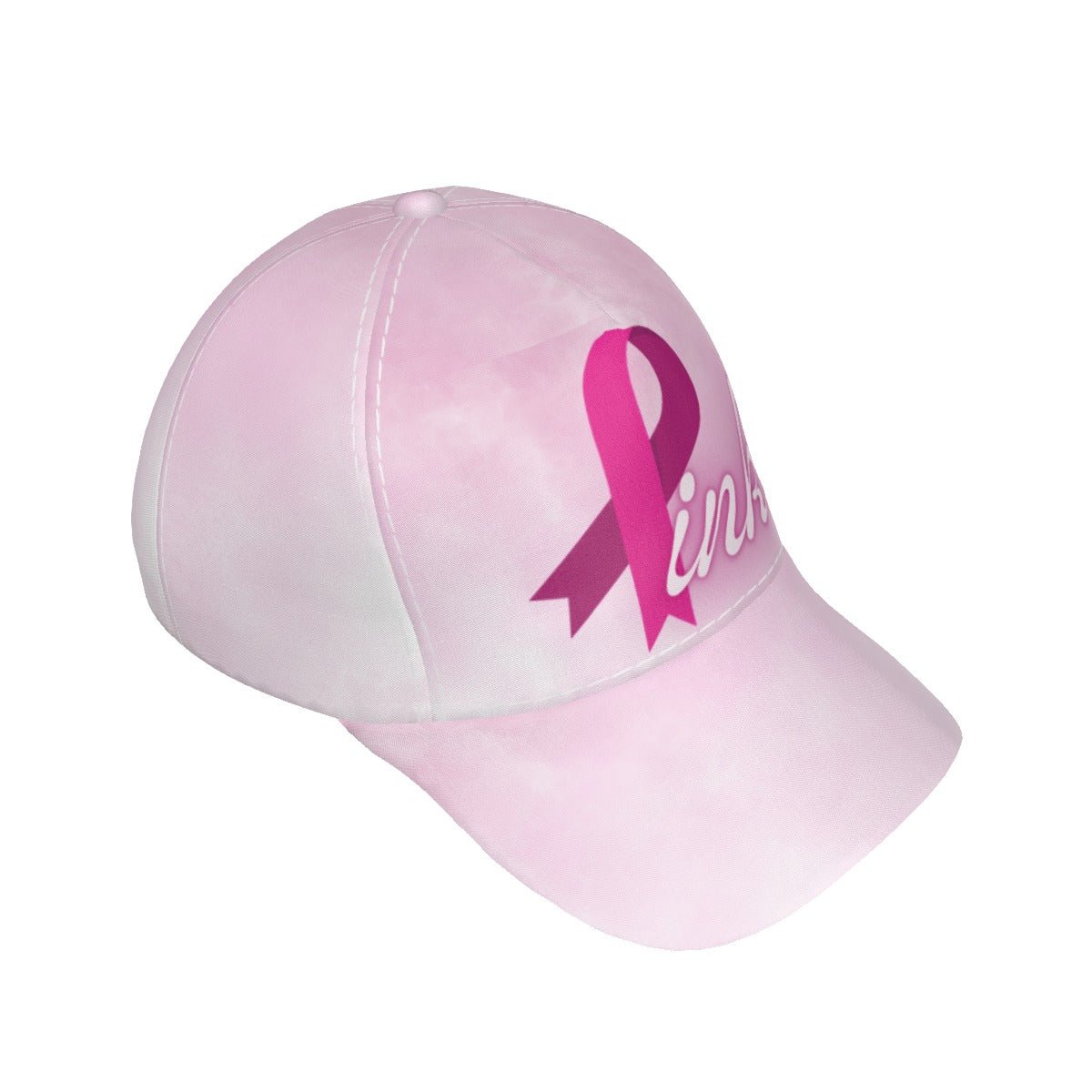 All-Over Print Peaked Cap Pink Breast Cancer Awareness (Designed by Dunbi) - DunbiBeauty, LLC