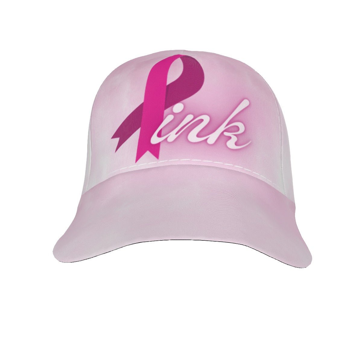 All-Over Print Peaked Cap Pink Breast Cancer Awareness (Designed by Dunbi) - DunbiBeauty, LLC