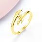 Alloy Simple Hands Hug Ring Opening Adjustable Jewelry - DunbiBeauty, LLC