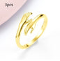 Alloy Simple Hands Hug Ring Opening Adjustable Jewelry - DunbiBeauty, LLC