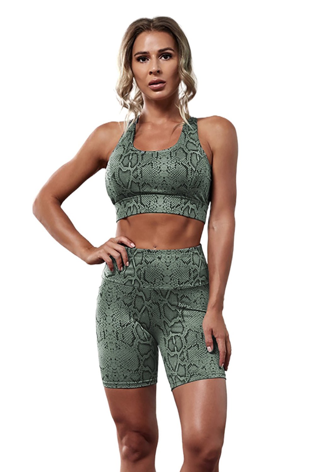 Animal Yoga Activewear Fitness Shorts Set - DunbiBeauty, LLC