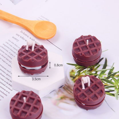 Aomily DIY Waffle Shape Cookies Chocolate Cake Mould Handmade Candles Mold Baking Tray Bakeware Home Kitchen Accessories Gadgets - DunbiBeauty, LLC