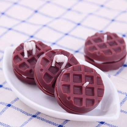 Aomily DIY Waffle Shape Cookies Chocolate Cake Mould Handmade Candles Mold Baking Tray Bakeware Home Kitchen Accessories Gadgets - DunbiBeauty, LLC