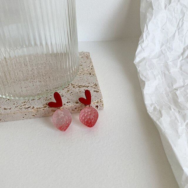 AOMU Cherry and Fruit Shaped Drop Earrings - DunbiBeauty, LLC