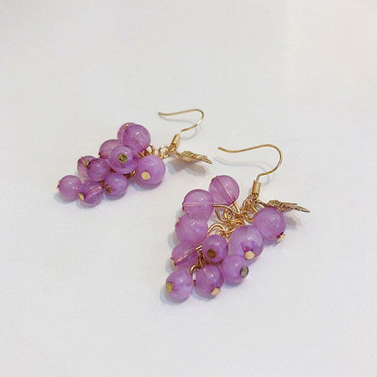 AOMU Cherry and Fruit Shaped Drop Earrings - DunbiBeauty, LLC