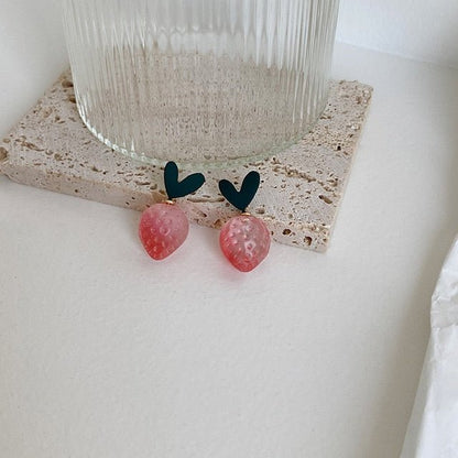 AOMU Cherry and Fruit Shaped Drop Earrings - DunbiBeauty, LLC