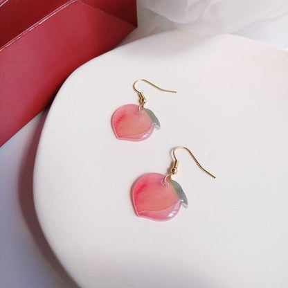 AOMU Cherry and Fruit Shaped Drop Earrings - DunbiBeauty, LLC