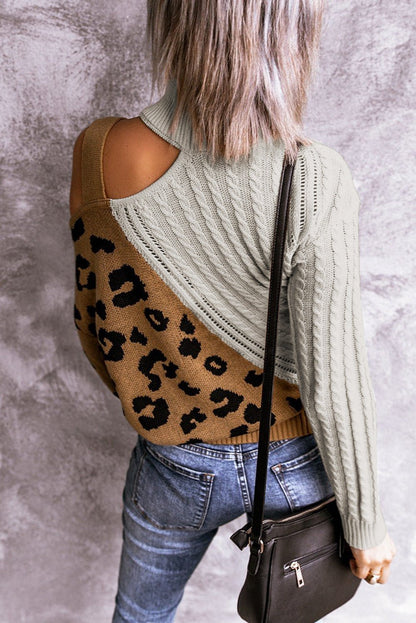 Asymetrical Buckle Sweater - DunbiBeauty, LLC