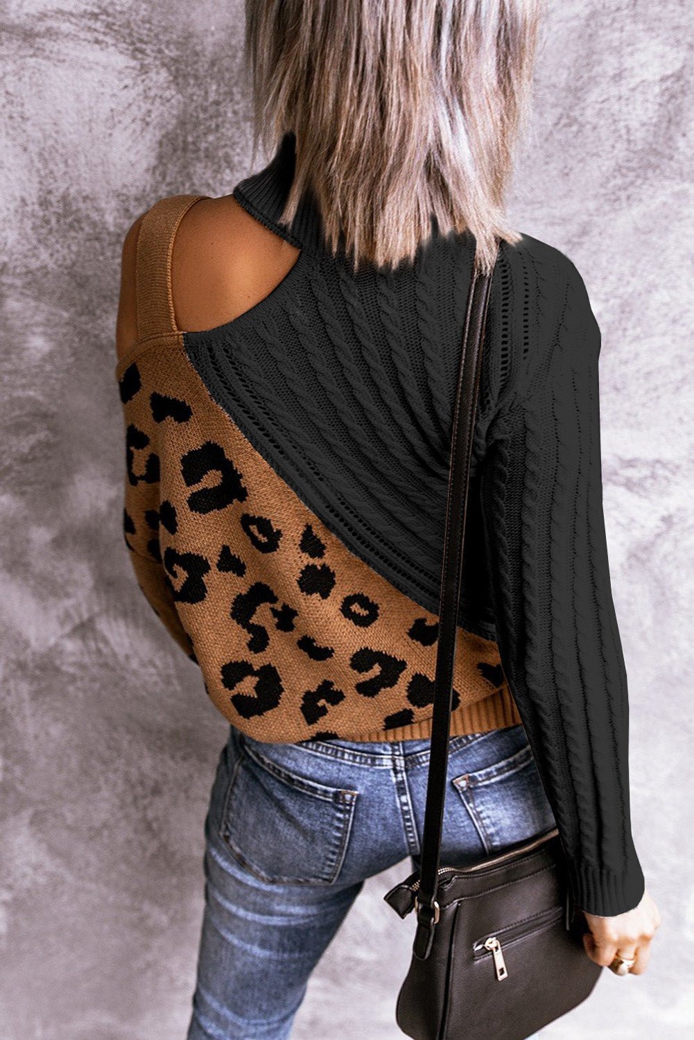 Asymetrical Buckle Sweater - DunbiBeauty, LLC