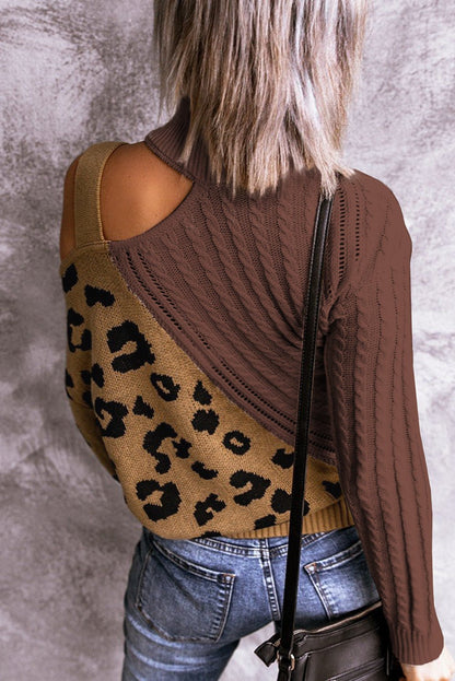 Asymetrical Buckle Sweater - DunbiBeauty, LLC