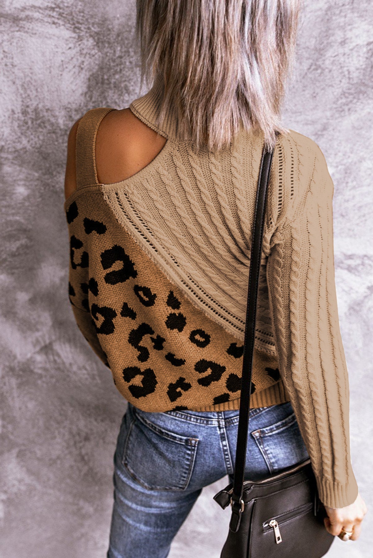 Asymetrical Buckle Sweater - DunbiBeauty, LLC