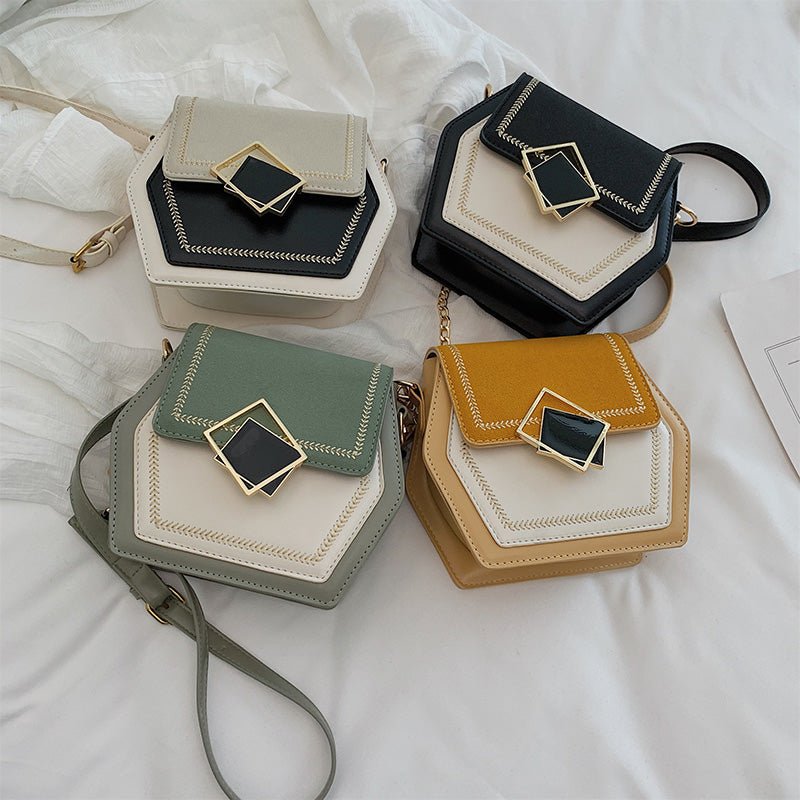 Autumn And Winter New Female Bag Polygonal Female Bag - DunbiBeauty, LLC