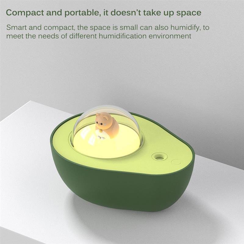 Avocado Mini Spray Humidifier USB Charging Night Light Portable Mist Sprayer For Home Car - DunbiBeauty, LLC