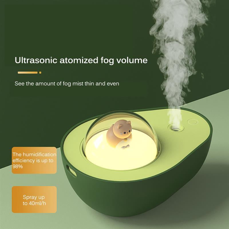 Avocado Mini Spray Humidifier USB Charging Night Light Portable Mist Sprayer For Home Car - DunbiBeauty, LLC