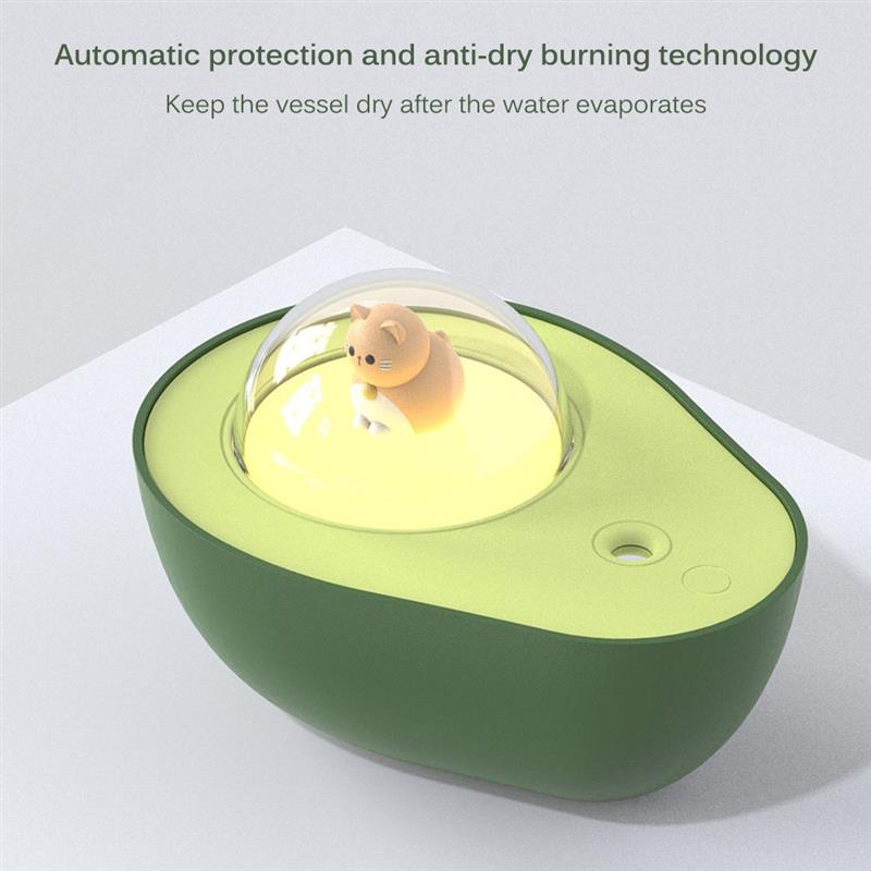 Avocado Mini Spray Humidifier USB Charging Night Light Portable Mist Sprayer For Home Car - DunbiBeauty, LLC