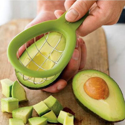 Avocado Slicer Stainless Steel Avocado Cutter Creative Fruit Vegetable Tools Pulp Separator Kitchen Gadgets - DunbiBeauty, LLC