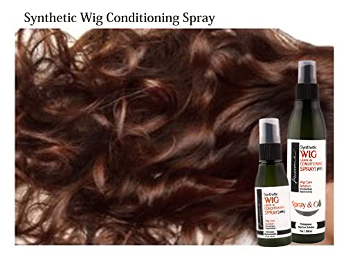 Awesome Synthetic Wig Leave-in Conditioning Spray [pH6] - Top Professional Wig Care Solution, Best Wig Detangle Spray, Moisturizes & Replenishes Synthetic Wigs, Easy Combing, Coconut Oil, 7 Ounce - DunbiBeauty, LLC