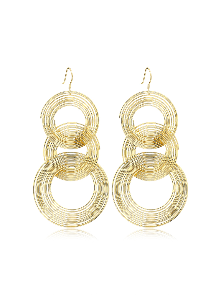 Women's Big Screw Hoops Earrings Kiwidrop