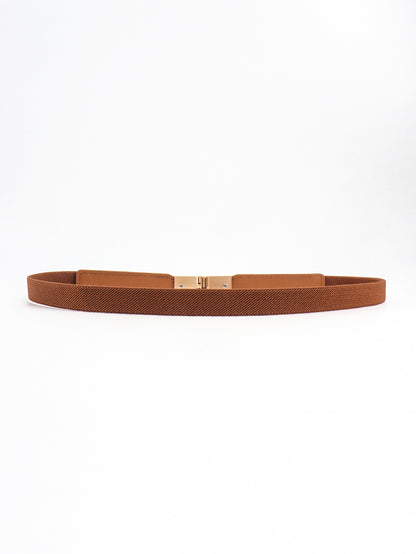 PU Elastic Skinny Belt