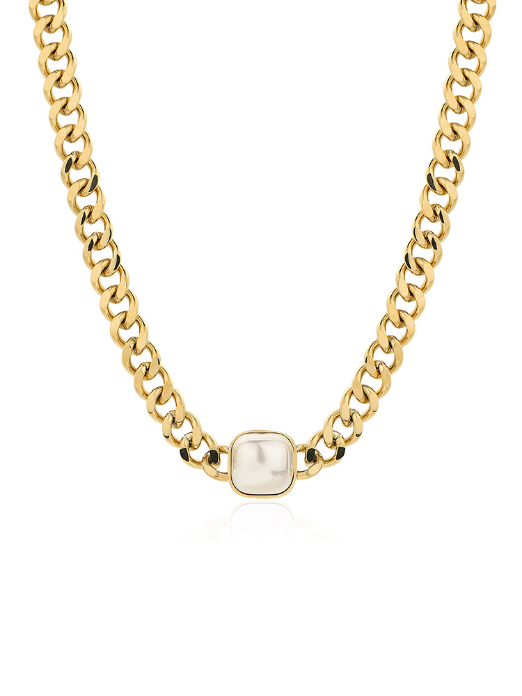 Women's Plastic Pearl Chain Retro Necklace Kiwidrop