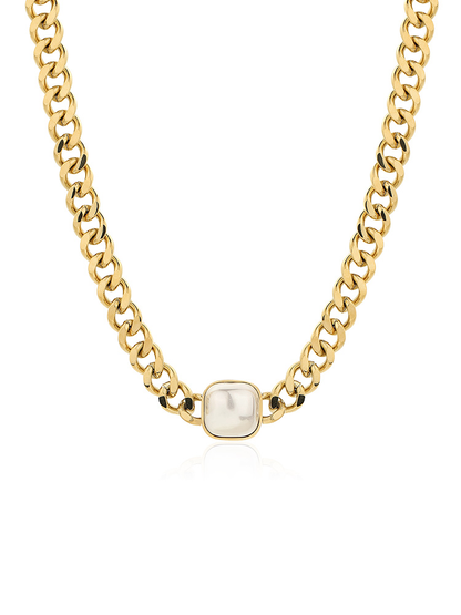 Women's Plastic Pearl Chain Retro Necklace Kiwidrop