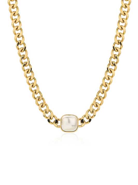 Women's Plastic Pearl Chain Retro Necklace Kiwidrop