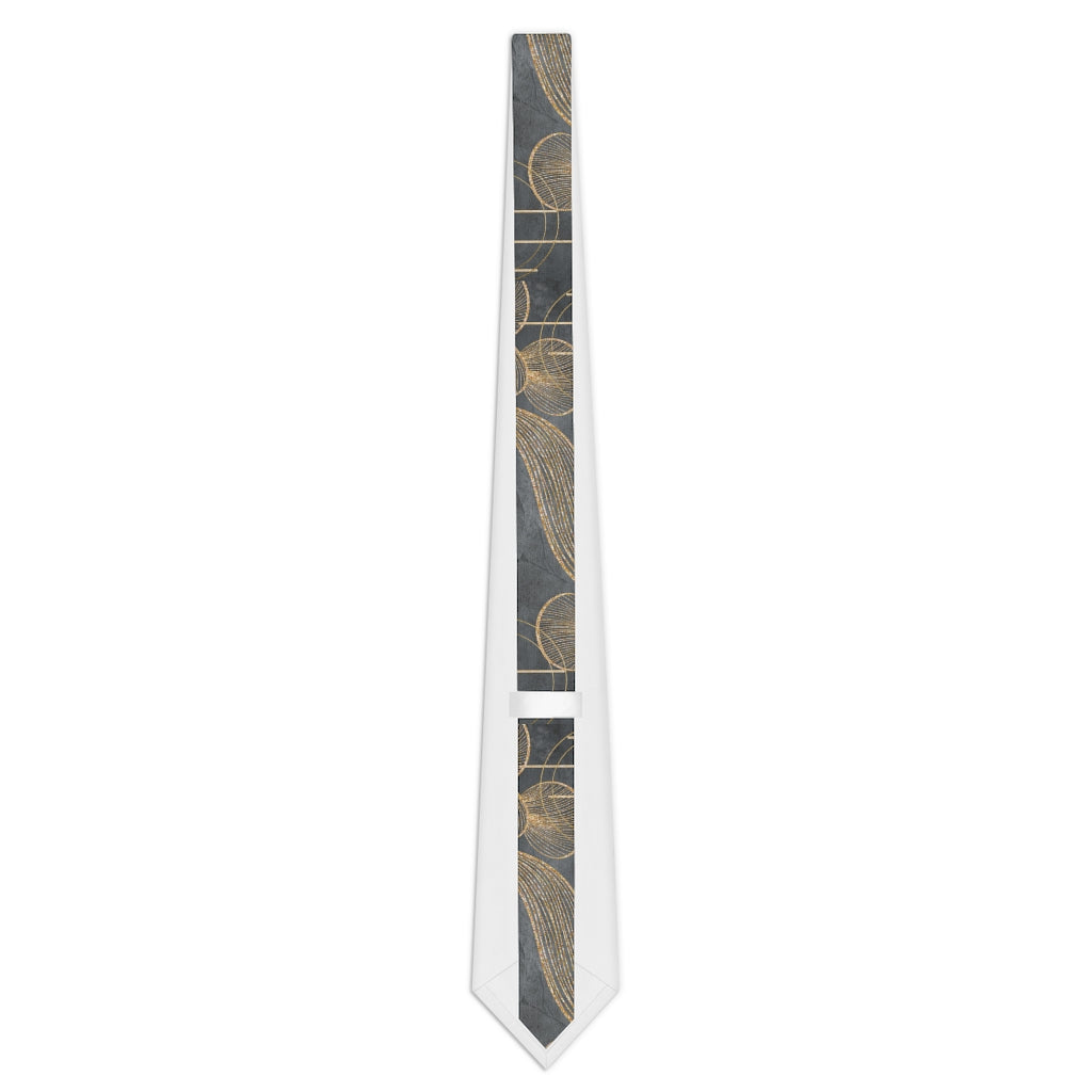 Men's Gray Throwback Necktie Printify