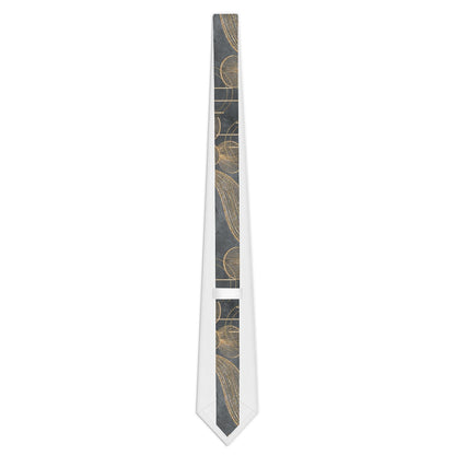 Men's Gray Throwback Necktie Printify