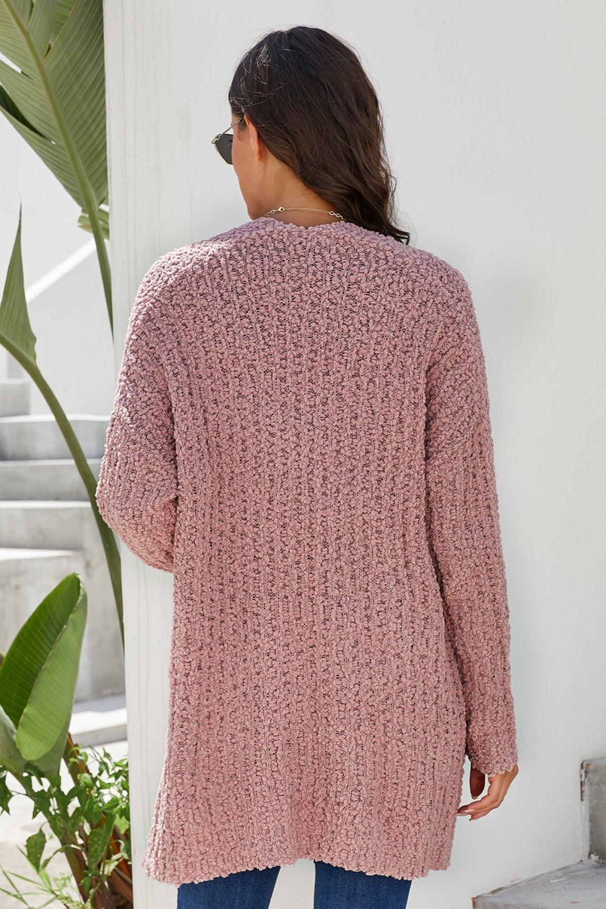 Pebble Beach Textured Cardigan Kiwidrop