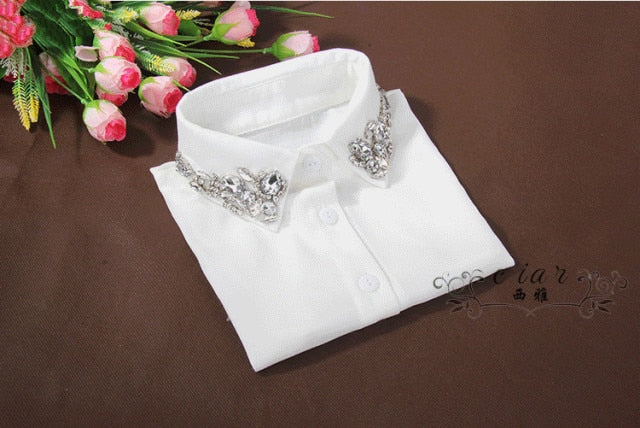 Vintage White Detachable Collar Zendrop