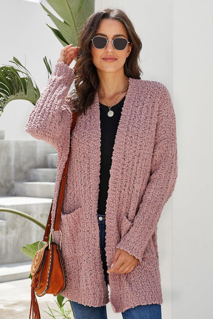 Pebble Beach Textured Cardigan Kiwidrop