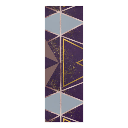 Purple and Rose Gold Geometric Foam Yoga Mat Printify