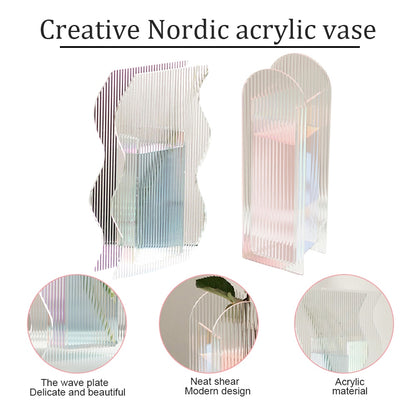 Transparent Nordic Acrylic Vase Zendrop