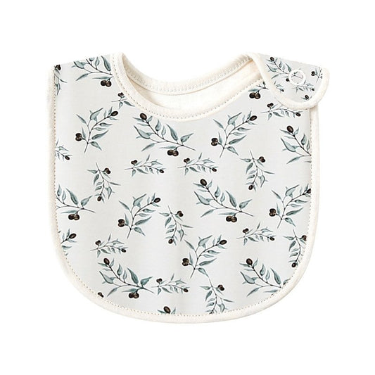 Baby Allover Print Cotton Saliva Bib - DunbiBeauty, LLC