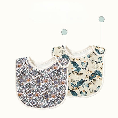 Baby Allover Print Cotton Saliva Bib - DunbiBeauty, LLC