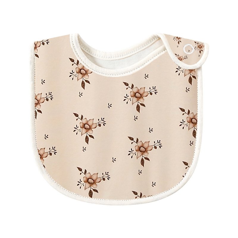 Baby Allover Print Cotton Saliva Bib - DunbiBeauty, LLC