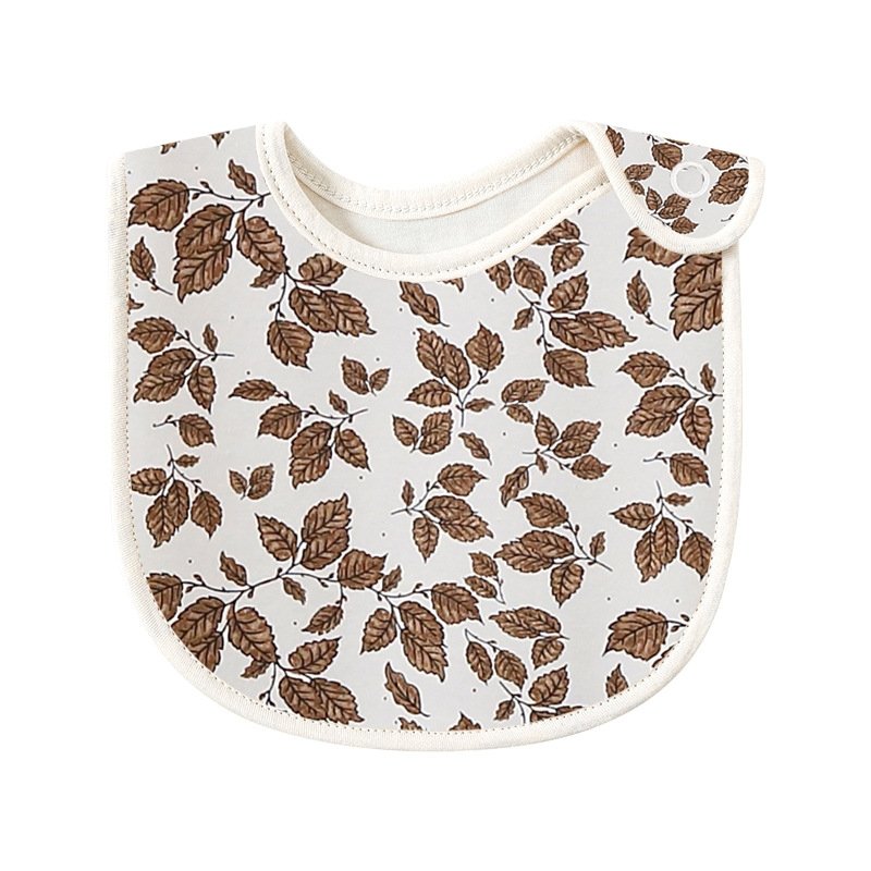 Baby Allover Print Cotton Saliva Bib - DunbiBeauty, LLC