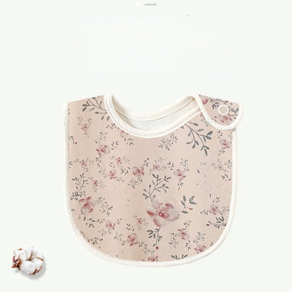 Baby Allover Print Cotton Saliva Bib - DunbiBeauty, LLC