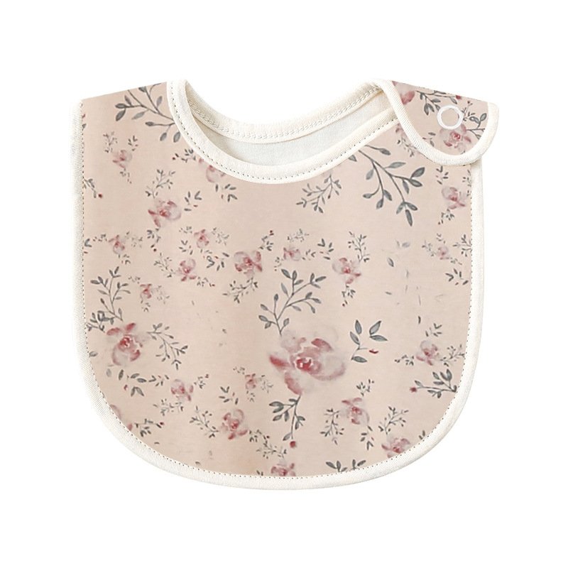 Baby Allover Print Cotton Saliva Bib - DunbiBeauty, LLC