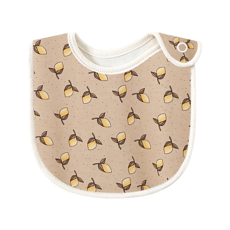 Baby Allover Print Cotton Saliva Bib - DunbiBeauty, LLC