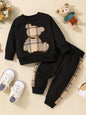 Baby Bear Graphic Sweatshirt and Joggers Set - DunbiBeauty, LLC