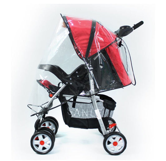 Baby Stroller Rain cover Universal Pushchair Pram Buggy Rain Cover Transparent Rain Covers Baby Strollers Accessories - DunbiBeauty, LLC