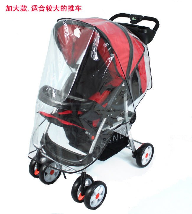 Baby Stroller Rain cover Universal Pushchair Pram Buggy Rain Cover Transparent Rain Covers Baby Strollers Accessories - DunbiBeauty, LLC