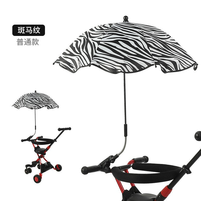 Baby Stroller Umbrella Nylon Anti-UV Sun Canopy Cover 360 Adjustable Pram Kid Umbrellas Stretch Stand Holder Stroller Accessorie - DunbiBeauty, LLC