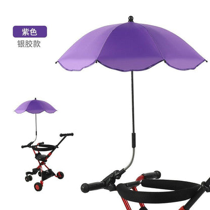 Baby Stroller Umbrella Nylon Anti-UV Sun Canopy Cover 360 Adjustable Pram Kid Umbrellas Stretch Stand Holder Stroller Accessorie - DunbiBeauty, LLC