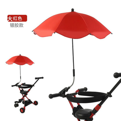 Baby Stroller Umbrella Nylon Anti-UV Sun Canopy Cover 360 Adjustable Pram Kid Umbrellas Stretch Stand Holder Stroller Accessorie - DunbiBeauty, LLC