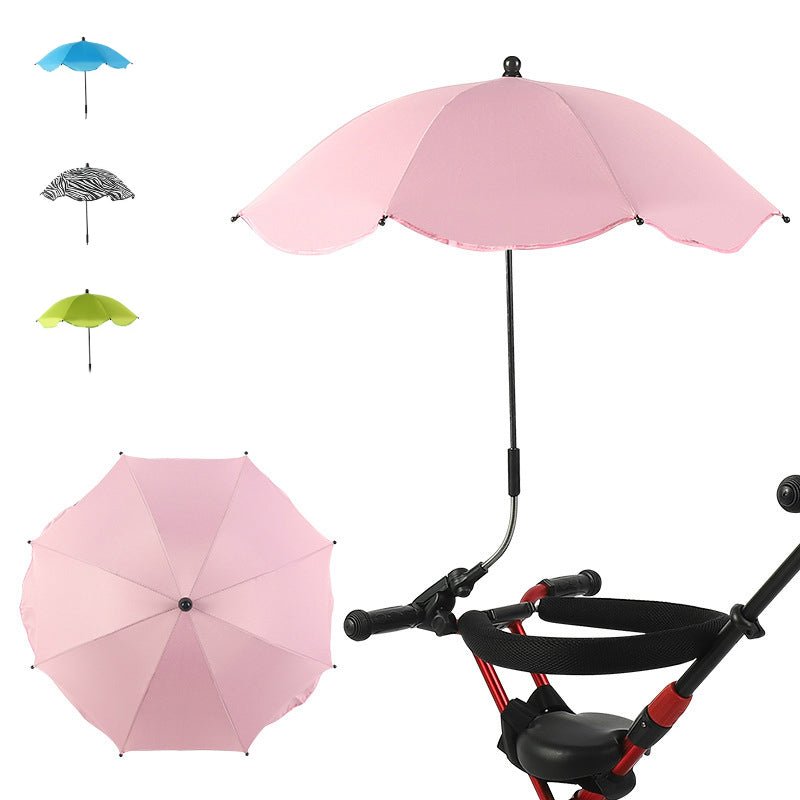 Baby Stroller Umbrella Nylon Anti-UV Sun Canopy Cover 360 Adjustable Pram Kid Umbrellas Stretch Stand Holder Stroller Accessorie - DunbiBeauty, LLC