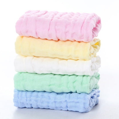 Baby Towels Muslin Cloth Hand Face Wipes Saliva Bib Handkerchief Washcloth - DunbiBeauty, LLC